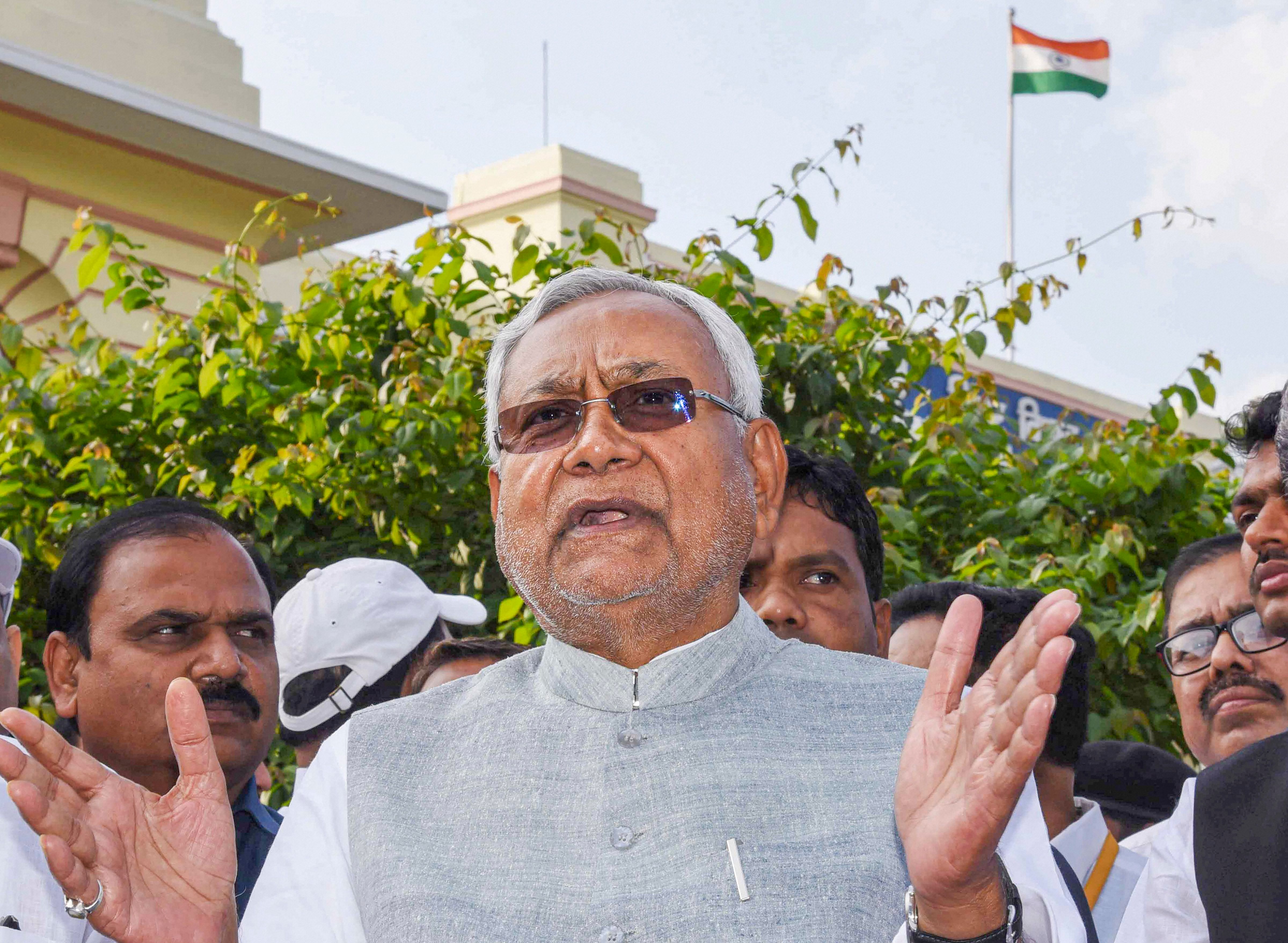 Bihar Chief Minister Nitish Kumar . (PTI Photo)