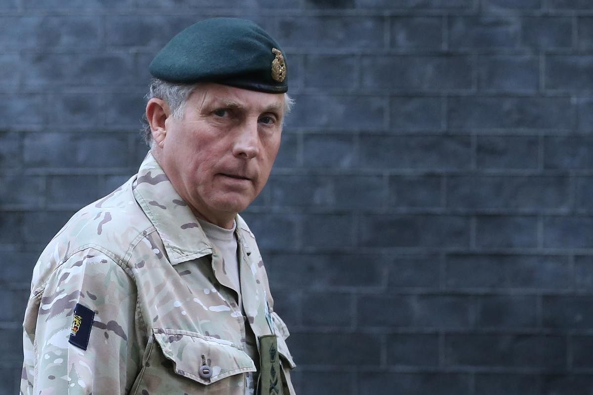 British Army General Sir Nicholas Carter leaves number 10 Downing Street in central London. AFP file photo