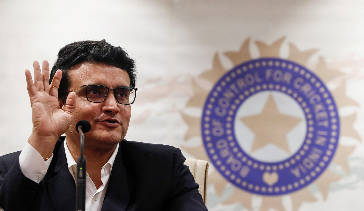 Former Indian cricketer and current BCCI (Board Of Control for Cricket in India) president Sourav Ganguly