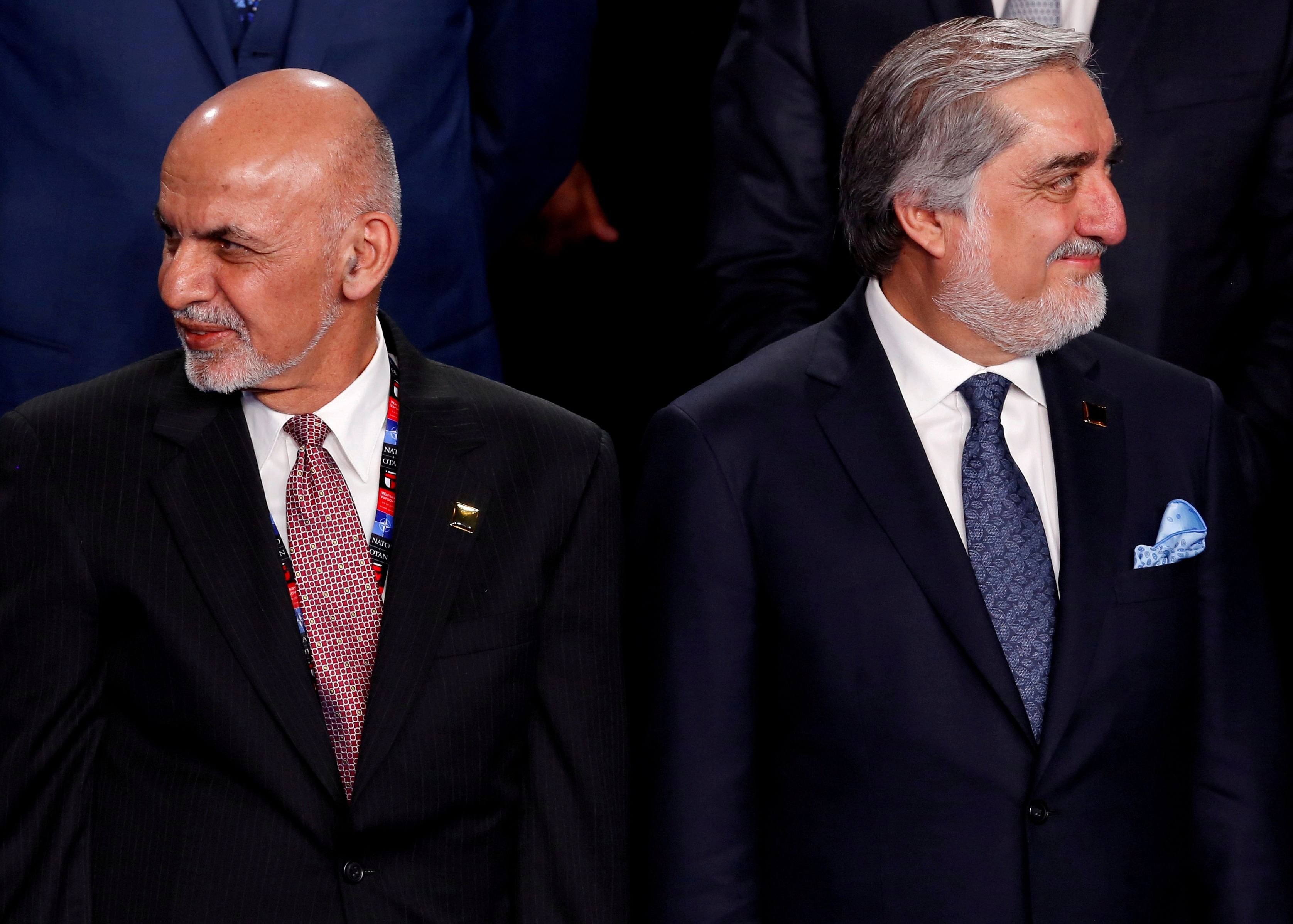 Afghan President Ashraf Ghani and his rival Abdullah Abdullah. Credit: Reuters File Photo