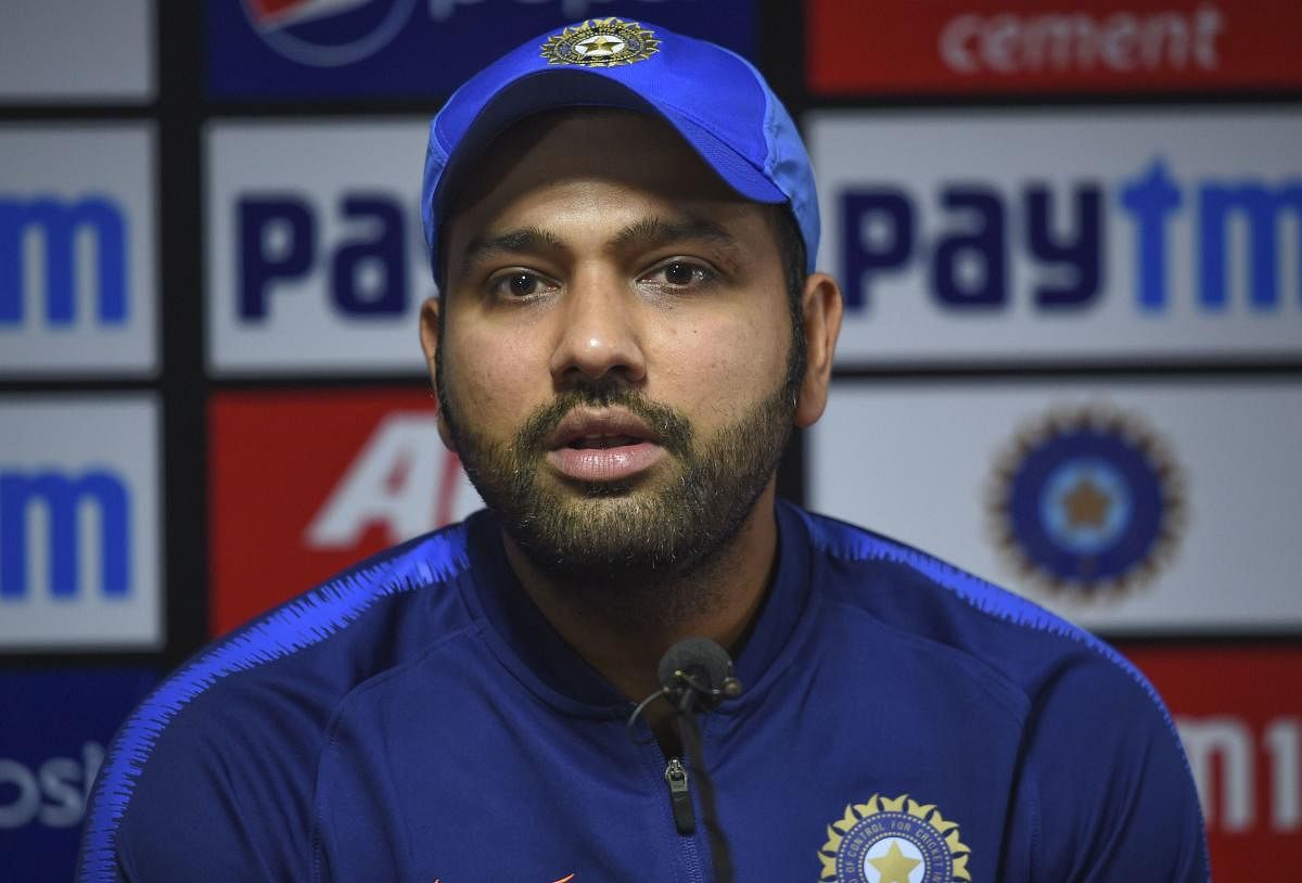 "We should first think about the country. The situation needs to get better first then we can talk about the IPL. Let life get back to normal first," Rohit said. Credit: PTI Photo
