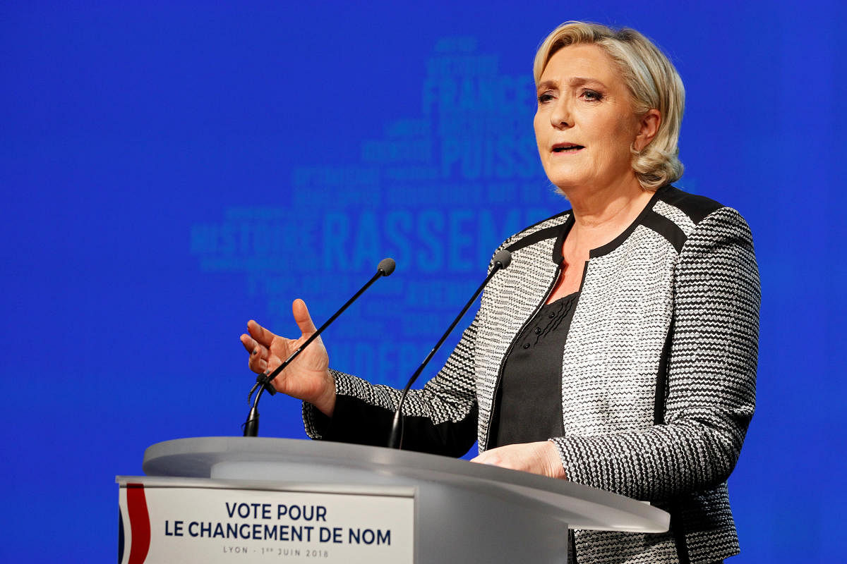 French politician Marine Le Pen, Reuters file photo