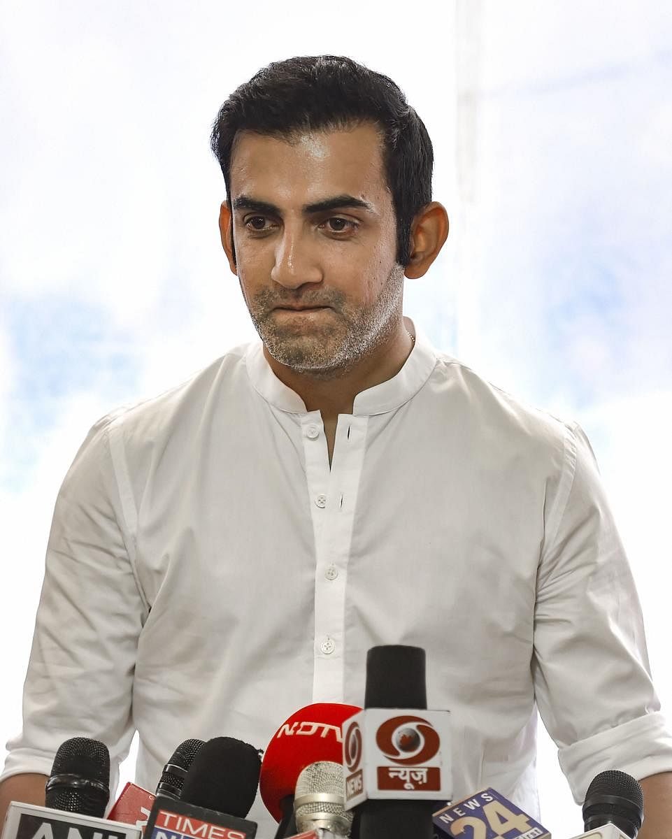 Gambhir had earlier pledged a month's salary for the cause. PTI/File