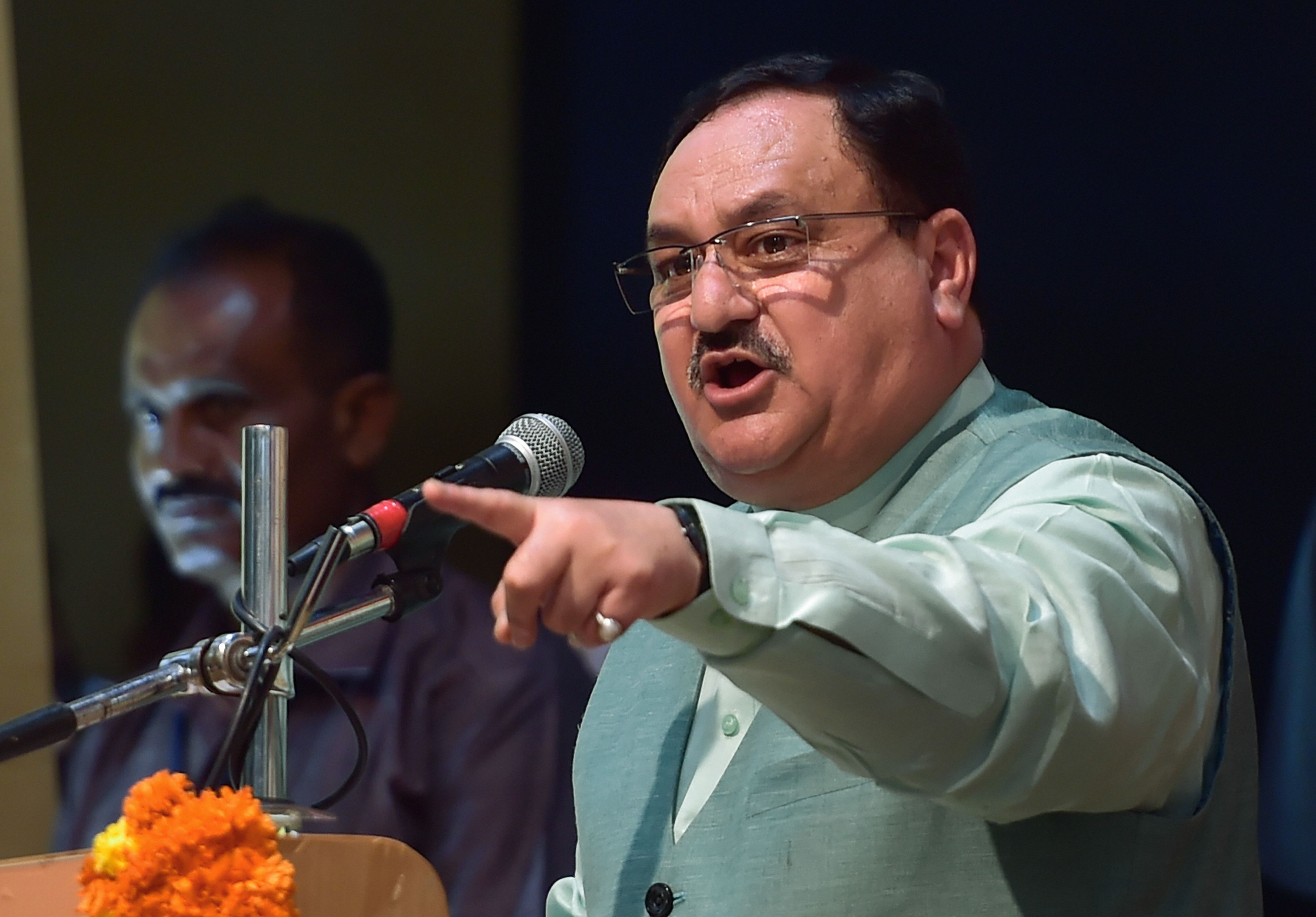 Nadda also asked them to read literature available in their house about the party and its senior leaders. (Credit: PTI Photo)