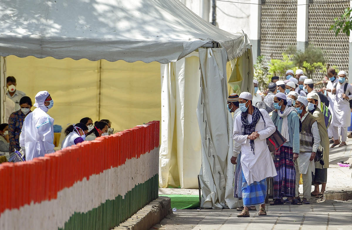 People who attended Tabligh-e-Jamaat congregation in Nizamuddin West. (PTI file photo used for representative purpose)