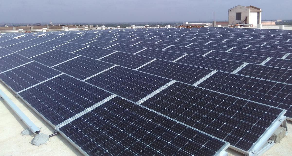 The All India Solar Industries Association (AISIA) said this is the right time to provide these incentives as the future of the industry is at stake. (DH Photo)