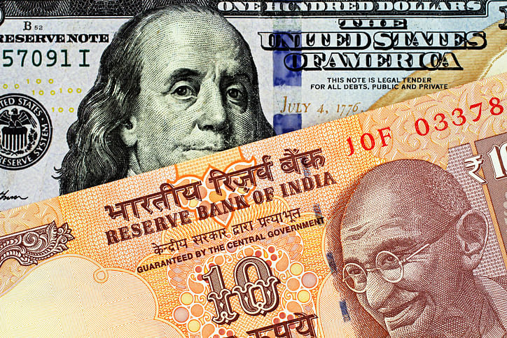Rupee vs dollar (Image for representation/iStock Photo)