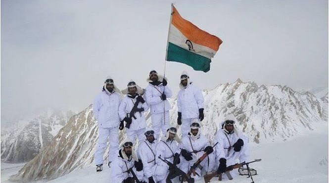 The Siachen warriors continue to guard the 'frozen frontier' with tenacity and resolve against all odds. Photo: Twitter/Indian Army