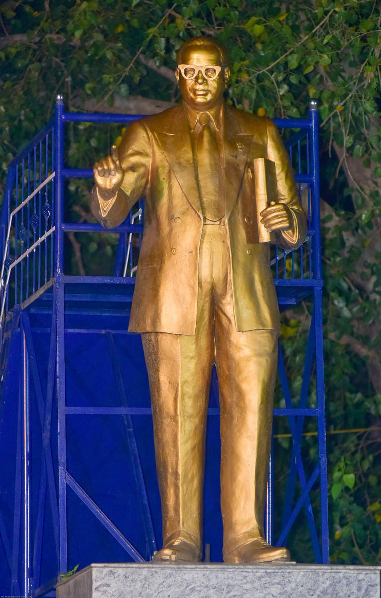 Dr Bhimrao Ramji Ambedkar statue (DH Photo)