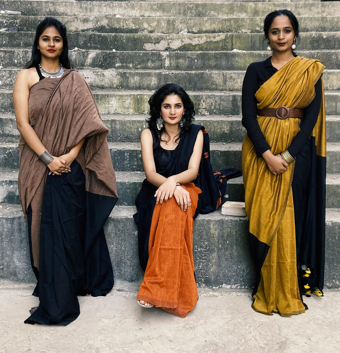 I Am Rural’s summer collection includes saris made from cotton and jute.
