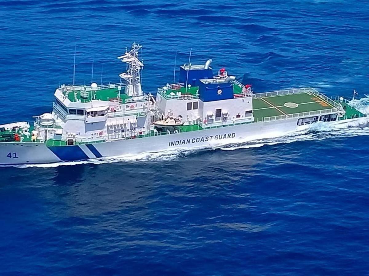 CG OPV Varaha pressed to service to increase surveillance in Karnataka coast by Indian Coast Guard.