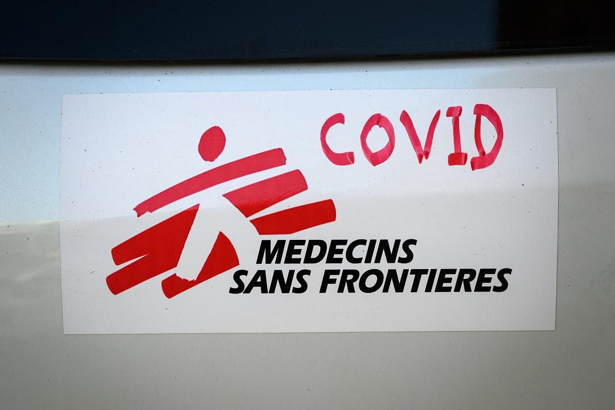 A logo of Doctors Without Borders (MSF) (AFP Photo)