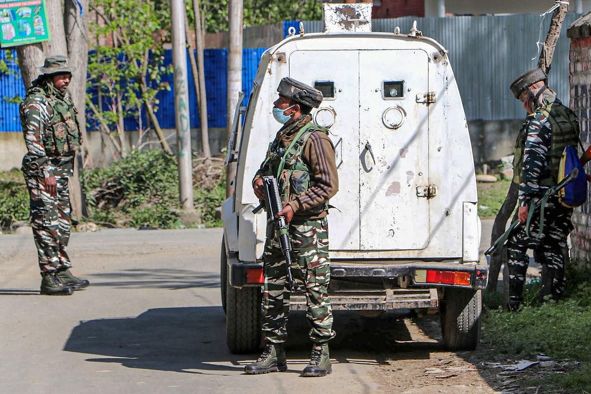 Security personnel in Jammu and Kashmir (PTI Photo)