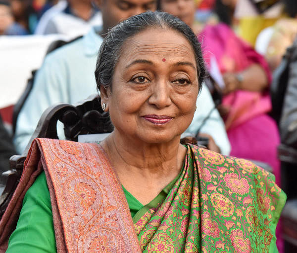 Meira Kumar, former Speaker Lok Sabha at valedictory ceremony of Cathedral Composite Pre University College and High School, Richmond Road in Bengaluru on Saturday. (DH Photo/S K Dinesh)