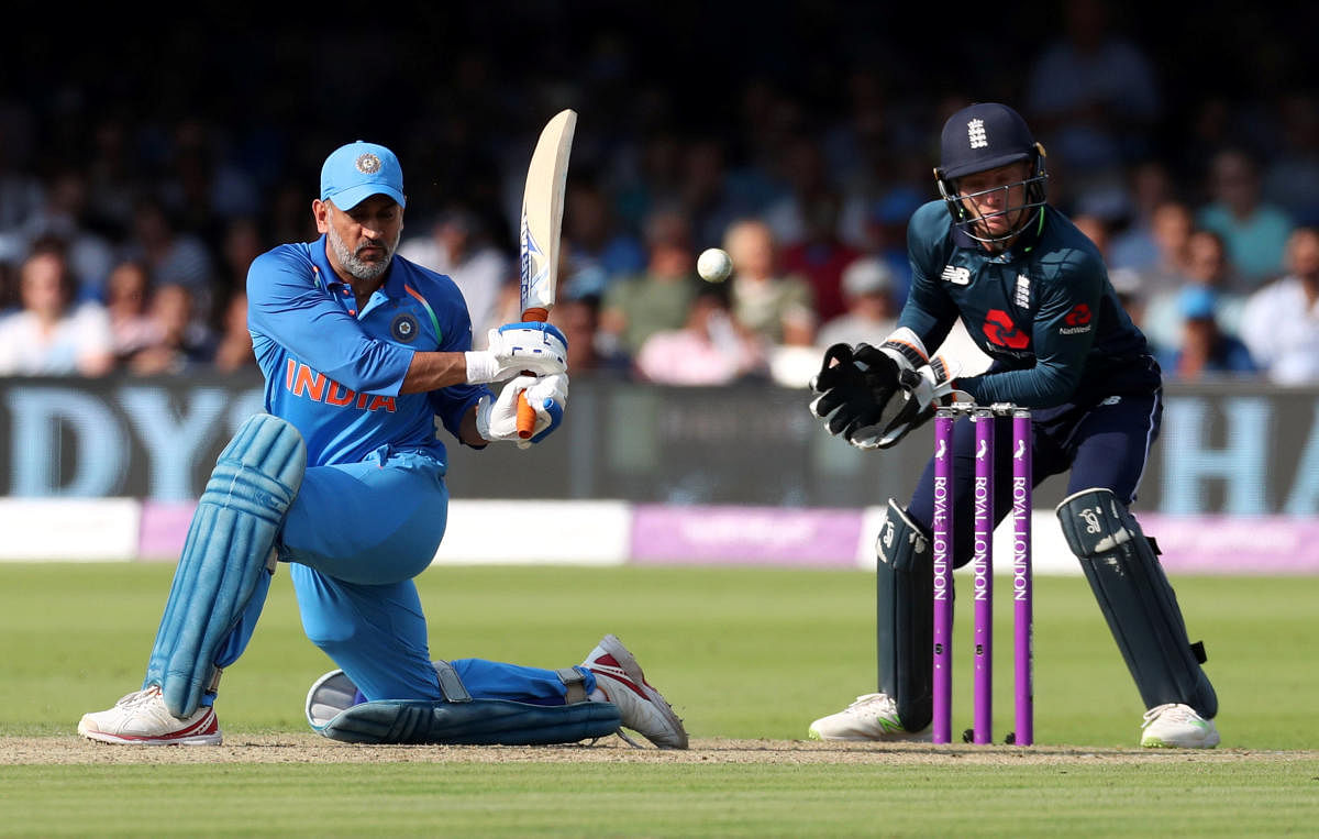 MS Dhoni in action. Reuters photo.
