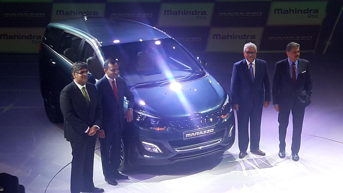 Addressing the event, Anand Mahindra, executive chairman Mahindra group said, "It took 4 years for us to come up with the product.'' DH Photo