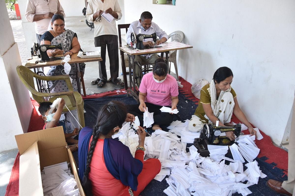 People stitching facemask amod coronavirus crisis (PTI Photo/ Image for representation)