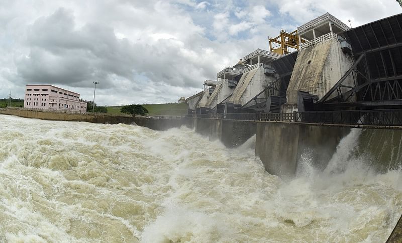 Water gush out of Kabini Dam, in Beechanahalli, in H D Kote, Mysuru. (File Photo)