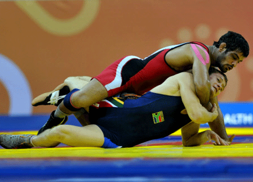 Sushil and Yogeshwar, who won a gold each in men's 74kg and 65kg freestyle in the recently-concluded Commonwealth Games in Glasgow, will not take part in the world meet to be held from September 4 to 18. DH file photo