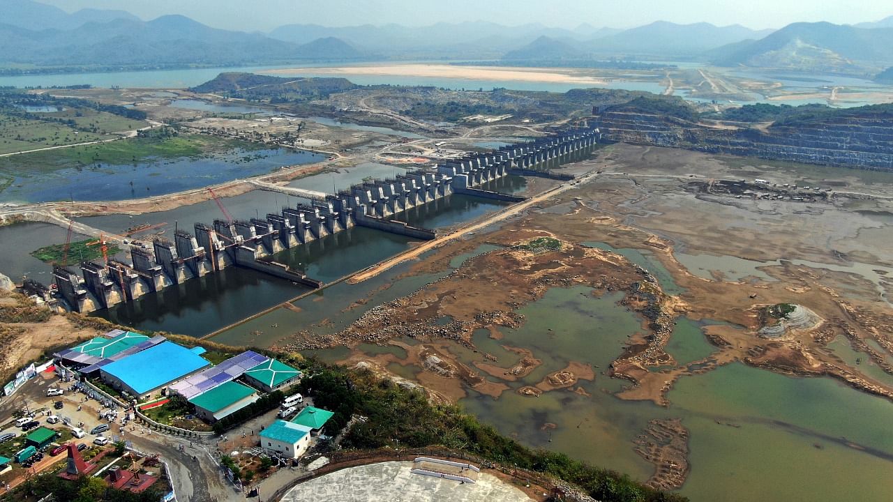 Polavaram, dubbed as “the lifeline of Andhra Pradesh” is a Rs 55,000 crore multipurpose national project upstream of Rajahmundry intended for a culturable command area of 2.91 lakh hectares. (DH Photo)