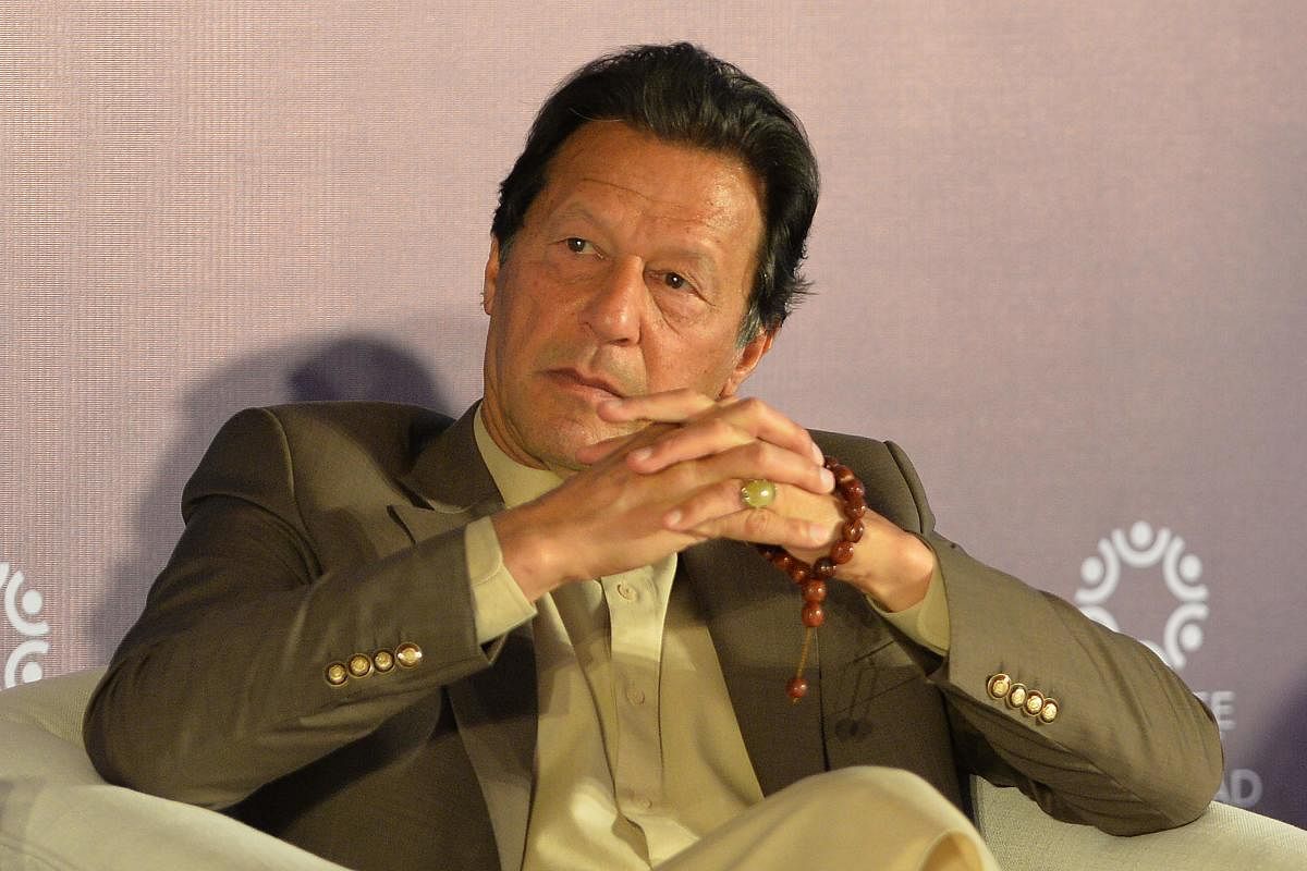 In a tweet, Khan accused the Indian government of deliberately targeting the Muslim community against the backdrop of the coronavirus crisis. (AFP Photo)