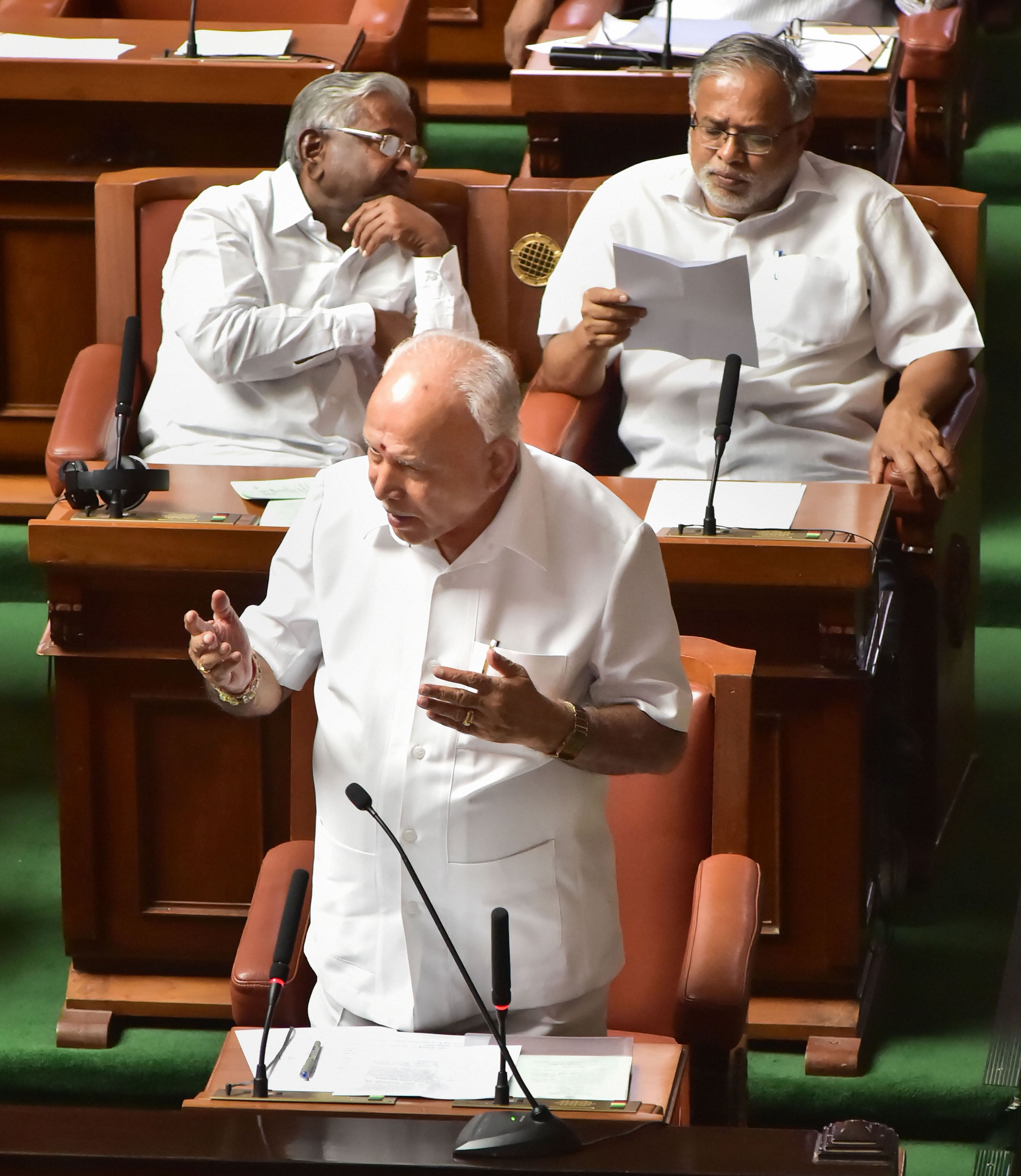 Karnataka Chief Minister BS Yediyurappa. (PTI Photo)