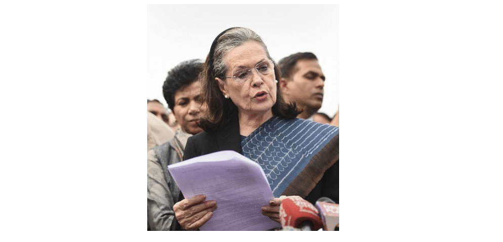 Sonia Gandhi writes seventh letter to PM Modi (DH File Photo)