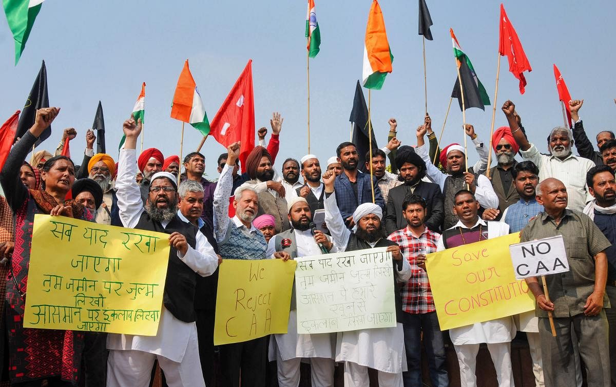Activists from various communities stage a protest march against the Citizenship Amendment Act (CAA), National Register of Citizens (NRC) and National Population Register (NPR) (PTI File Photo)