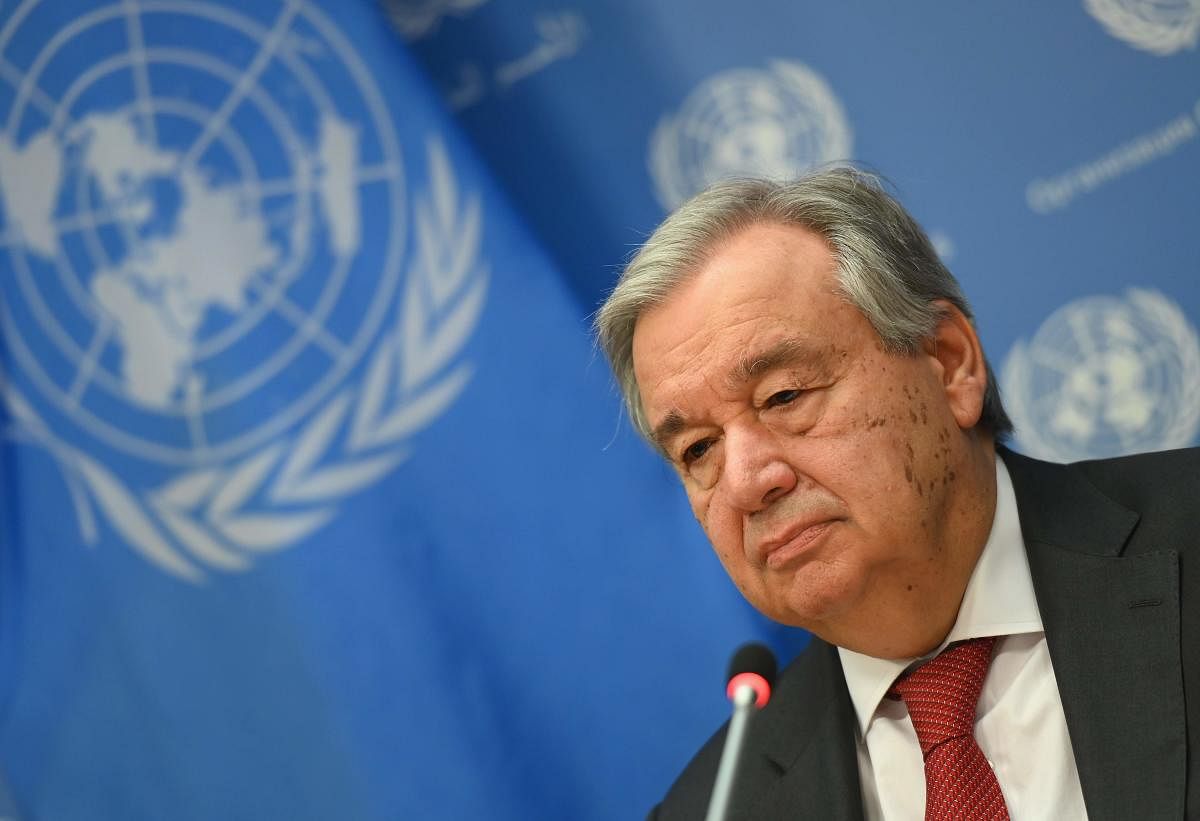  United Nations Secretary General Antonio Guterres (AFP Photo)