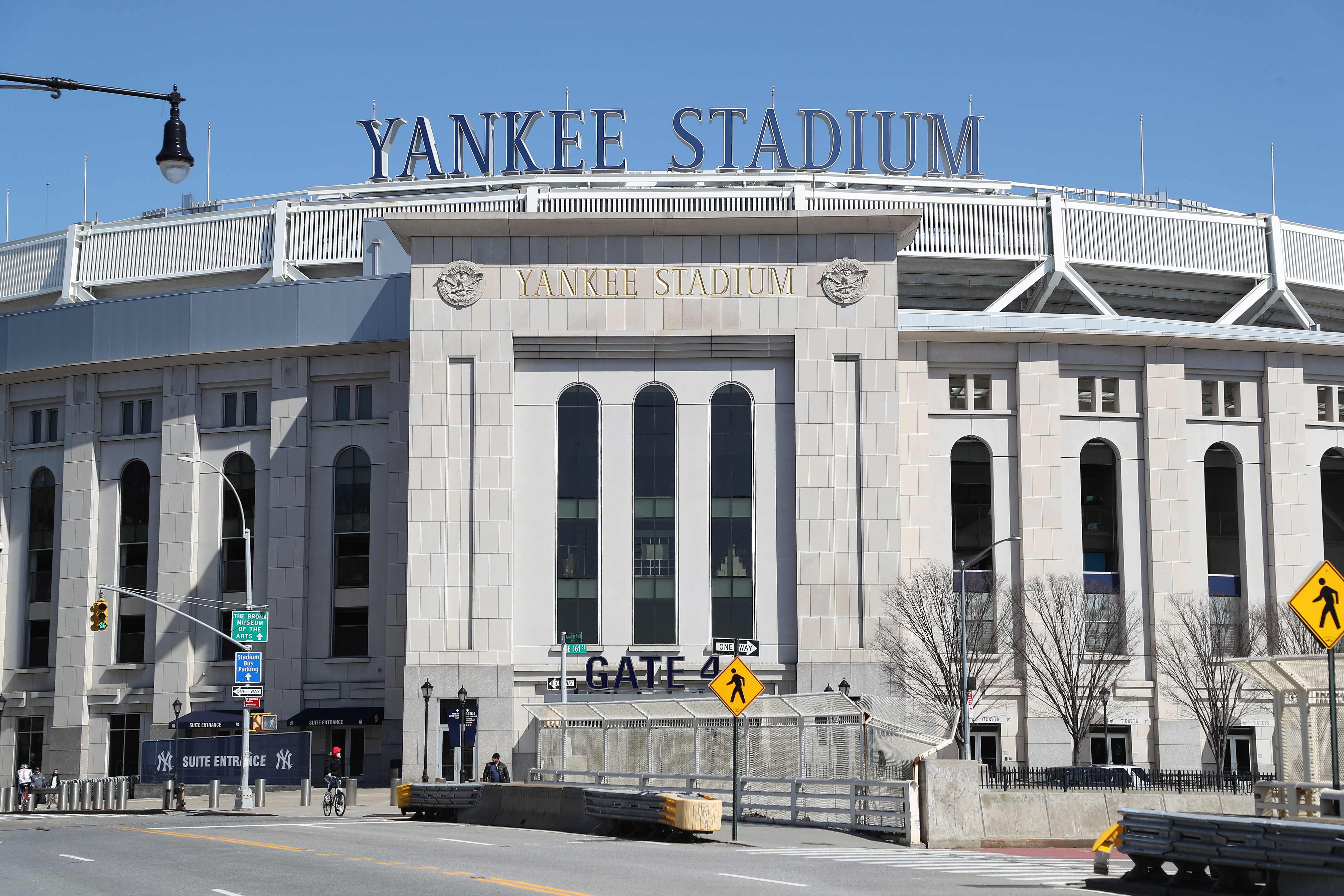 This file photo shows Yankee Stadium empty on the scheduled date for Opening Day March 26, 2020 in the Bronx, New York. (AFP)