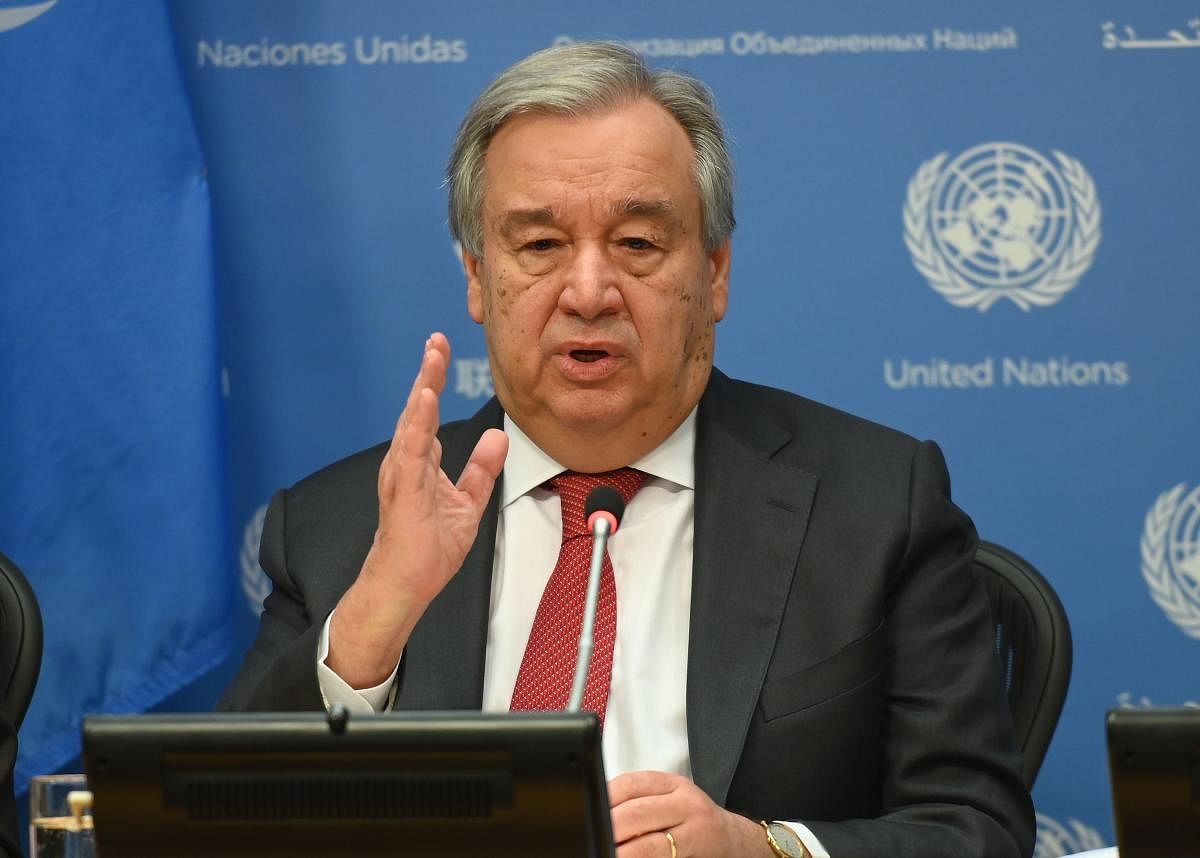 The UN chief said youth were already confronting numerous challenges even before the pandemic, including in accessing education, or through being affected by violence and conflict. AFP/File