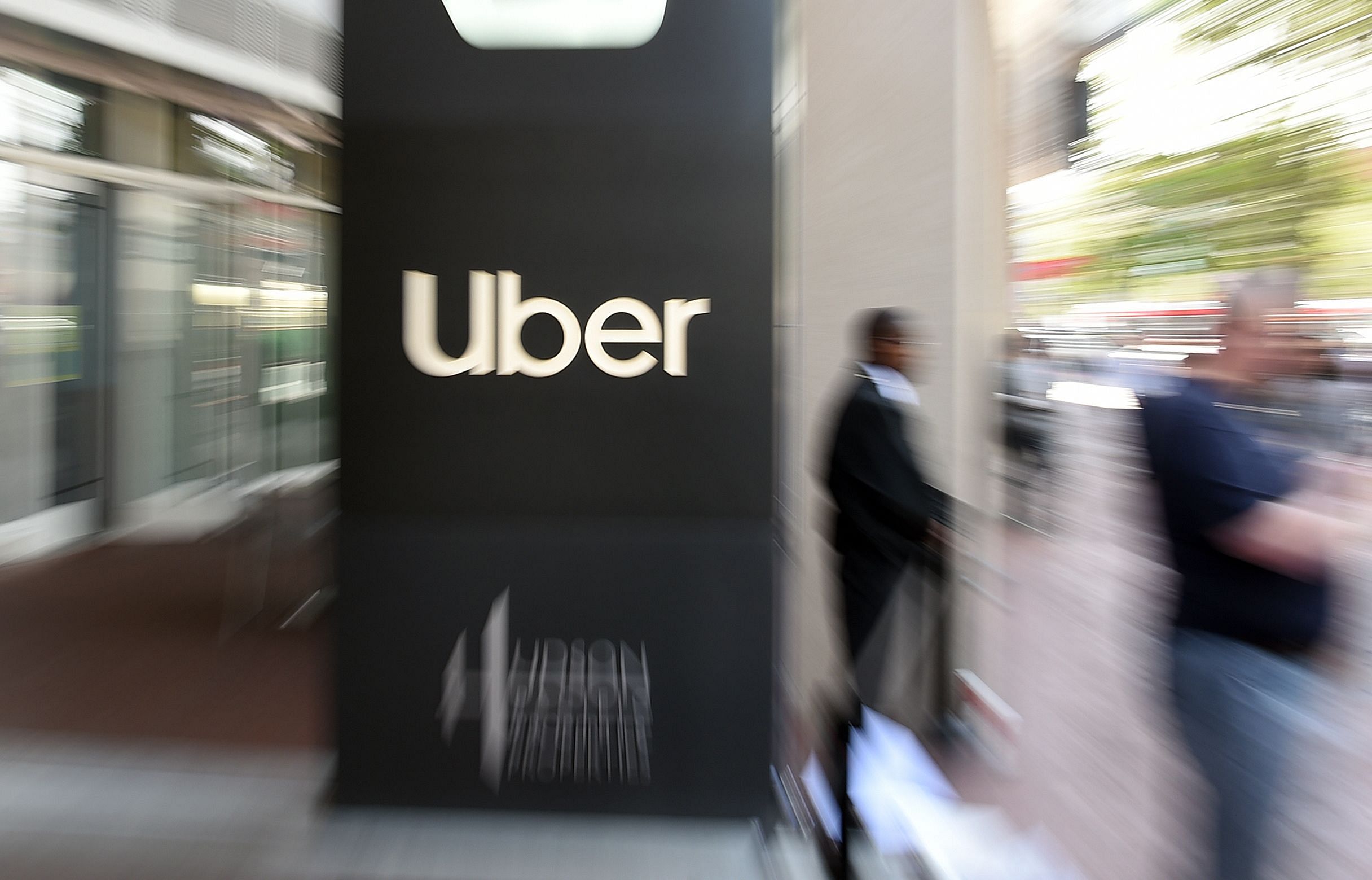 Uber is also discussing plans to cut around 20% of its staff because of the pandemic. (AFP photo)