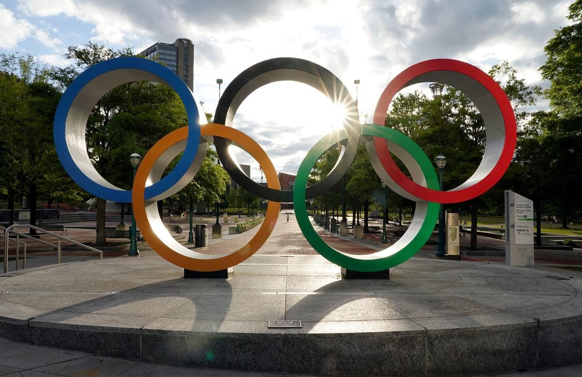 The Olympic rings (AFP Photo)