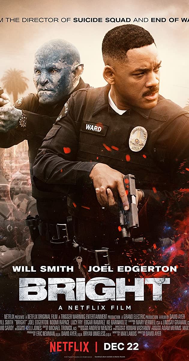 Netflix might be close to having a director for the sequel to its 2017 movie Bright. (Credit: IMDb)