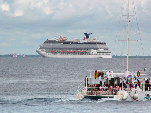 Mexican authorities Friday banned a cruise ship from docking off the coast of Cozumel Island, citing Ebola concerns. Reuters photo