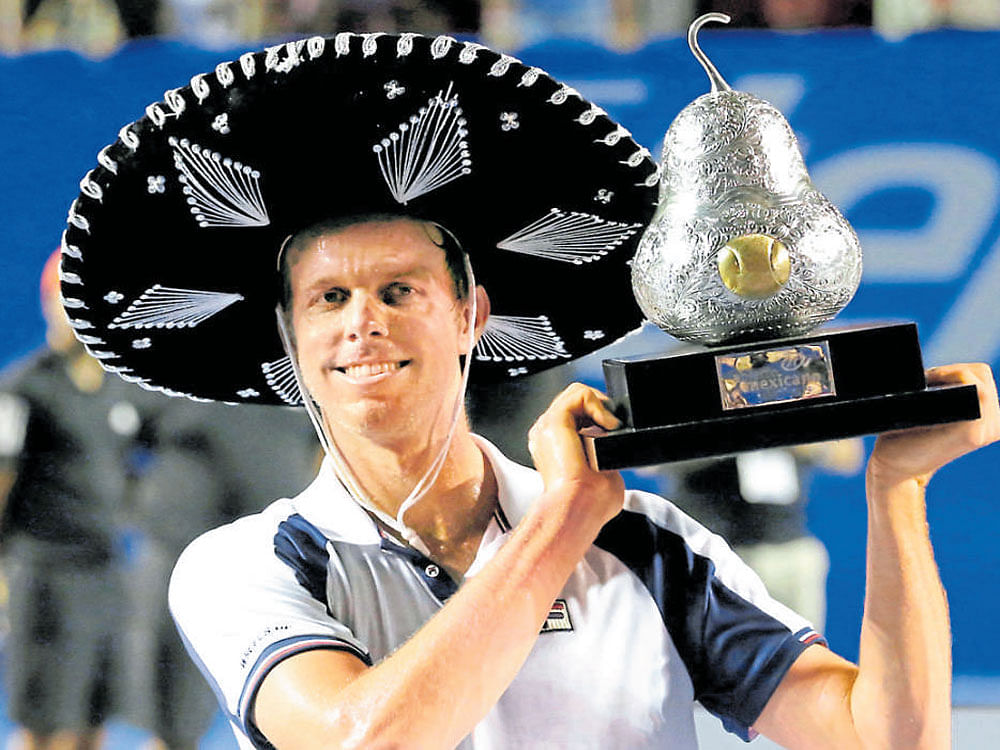 IT FITS Sam Querrey with the Mexico Open title. AFP