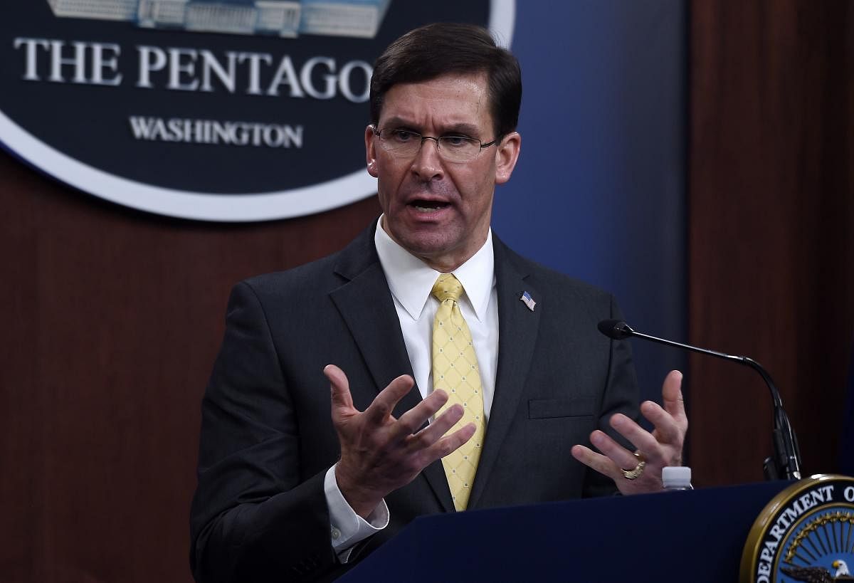 US Secretary of Defense Mark Esper (AFP Photo)