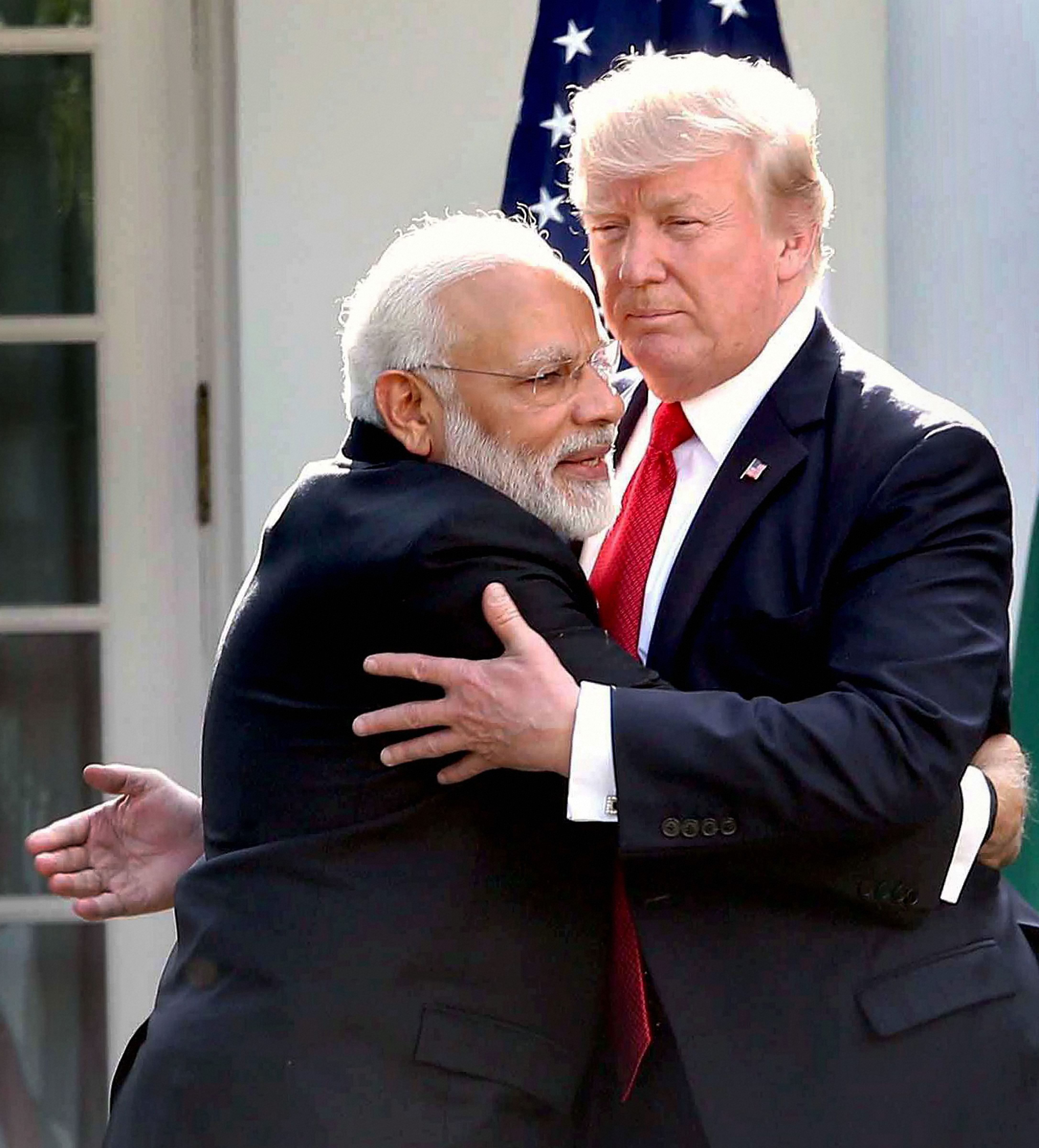 Prime Minister Narendra Modi meets President of United States of America Donald Trump. (PTI Photo)