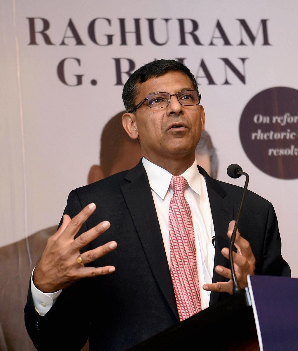 Former RBI governor Raghuram Rajan speaks during the launch of his book 'I do What I do' in Mumbai (PTI Photo)