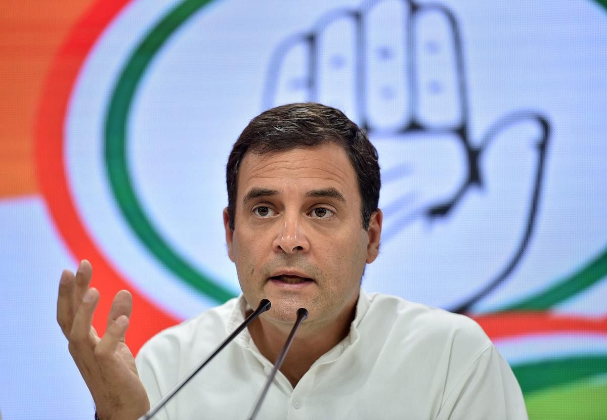"A boxer Narendra Modi, who boasted of his 56-inch chest, entered the ring to fight unemployment, farmers' issue, corruption and other issues," the Congress chief said. PTI File photo