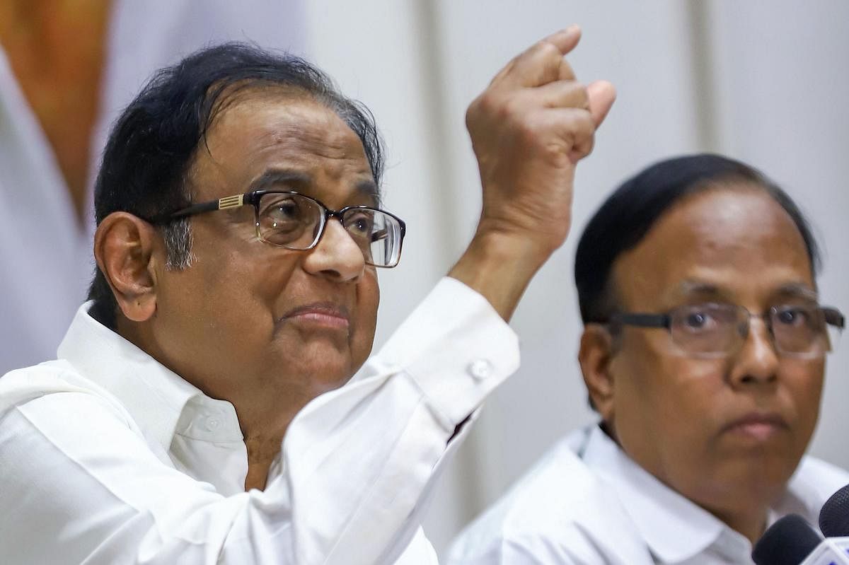 "The circle of incompetent management is complete. Mr Narendra Modi's government started in July 2014 with CPI inflation at 7.39 per cent. In December 2019, it was 7.35 per cent," P Chidambaram said. (PTI File Photo)