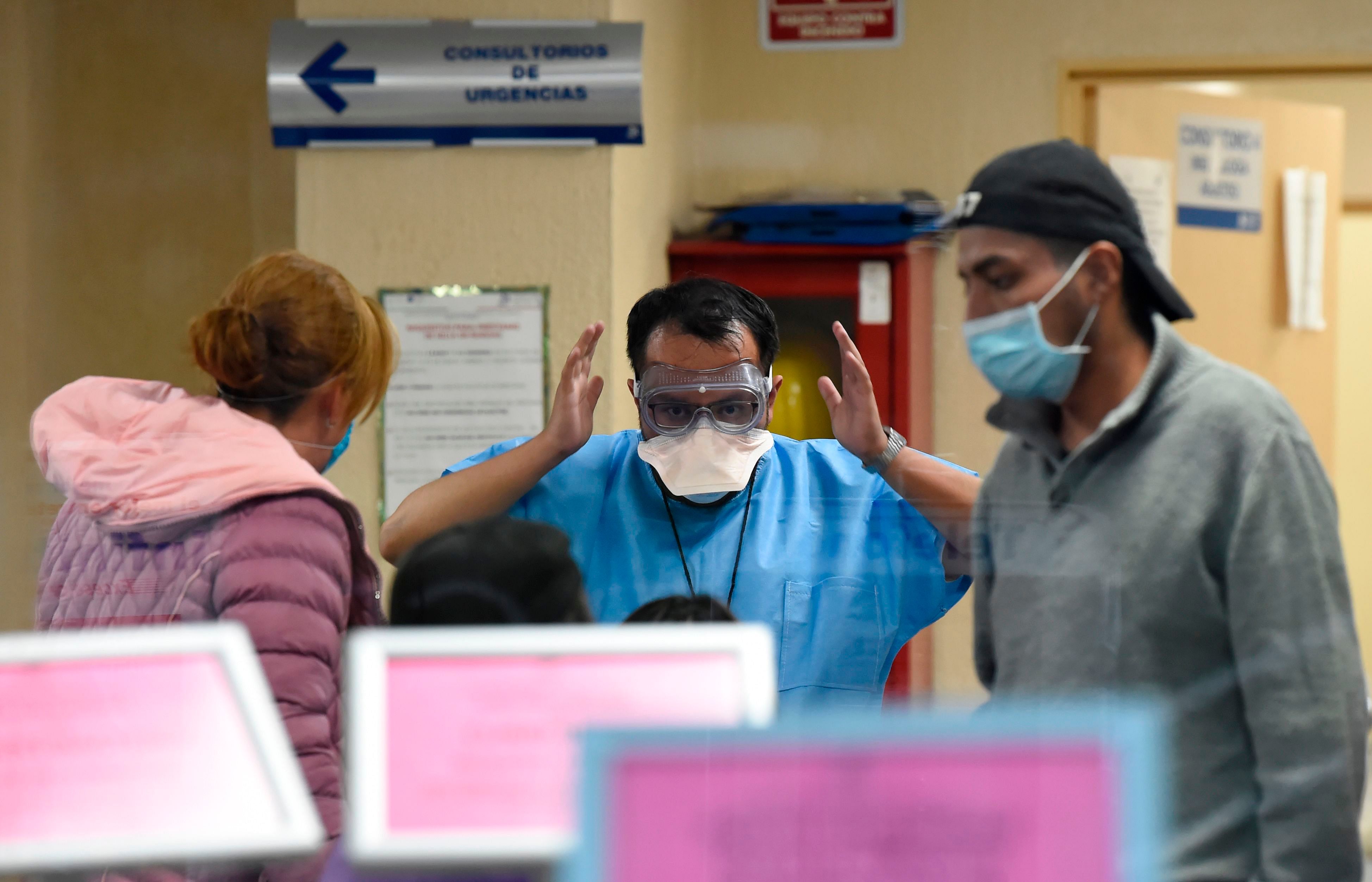 View inside the National Institute of Respiratory Diseases in Mexico City. (AFP Photo)