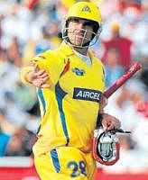 Matt the bat: Chennais Matthew Hayden believes all three formats of the game can co-exist. File photo