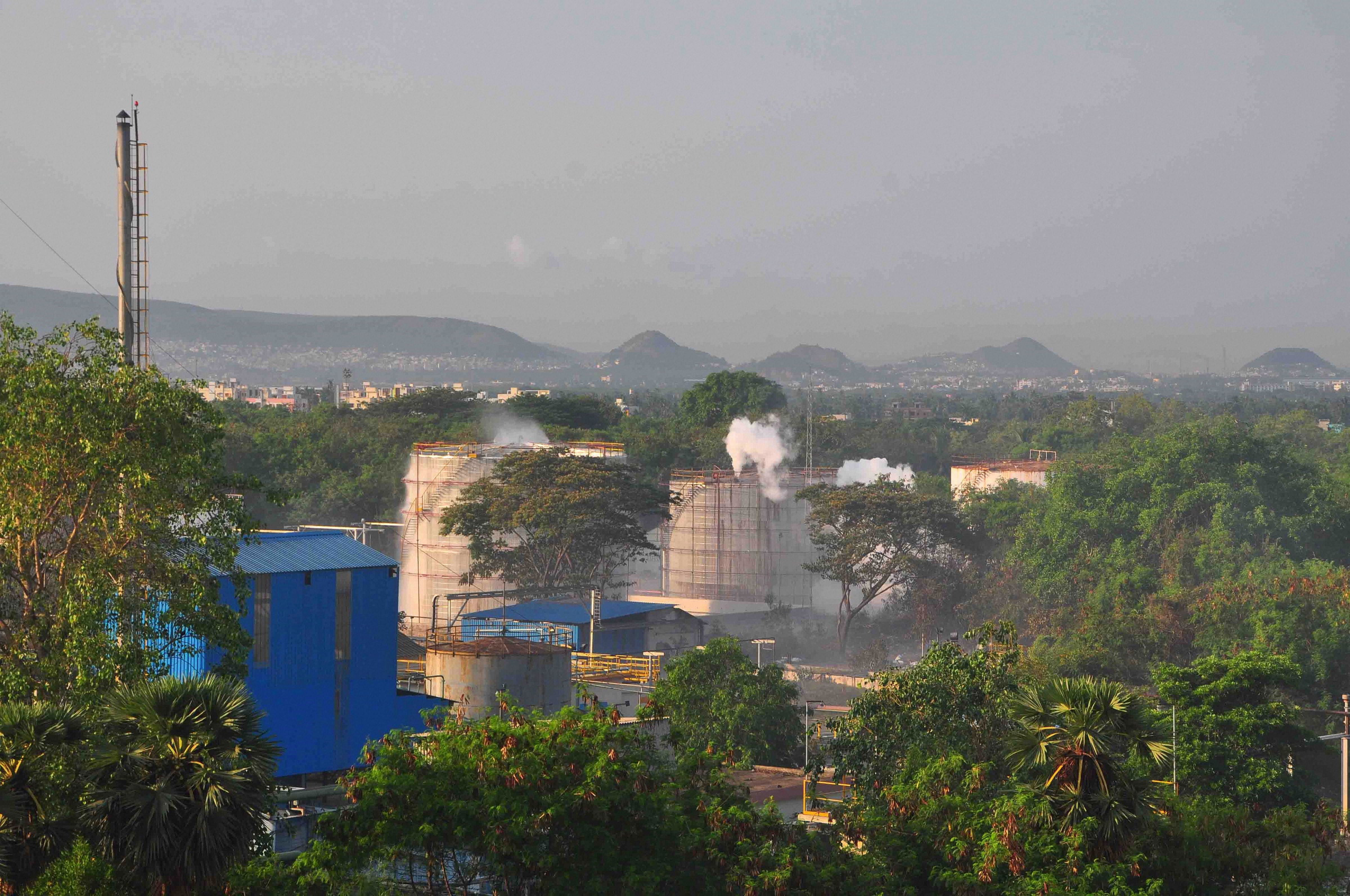 In a report submitted to Chief Minister Y S Jagan Mohan Reddy during a video conference, the Collector said it might take 18-24 hours for the remaining vapour to polymerise and turn safe. PTI photo