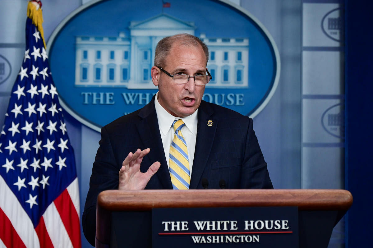 U.S. Acting Commissioner of Customs and Border Protection Mark Morgan speaks to reporters at the White House in Washington, U.S. (Reuters Photo)