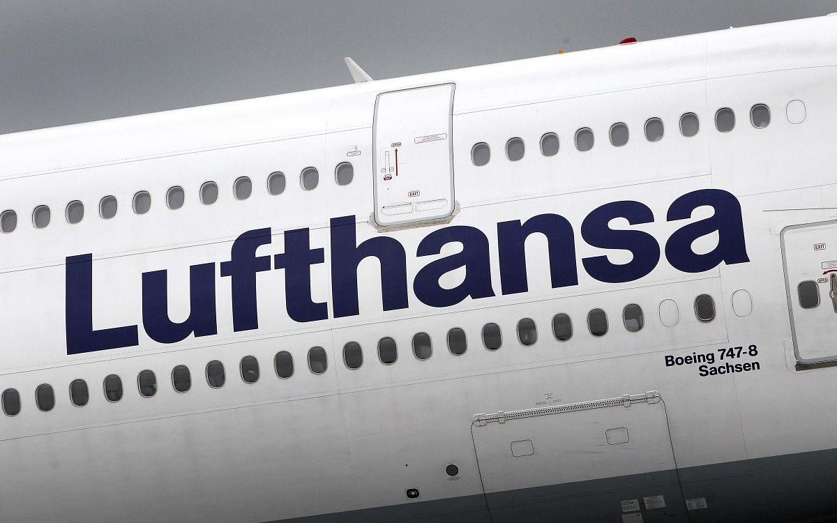 ) In this file photo taken on June 12, 2018 a Boeing 747-8 aircraft of the German airline Lufthansa is pictured at the airport in Frankfurt am Main, western Germany. (AFP Photo)