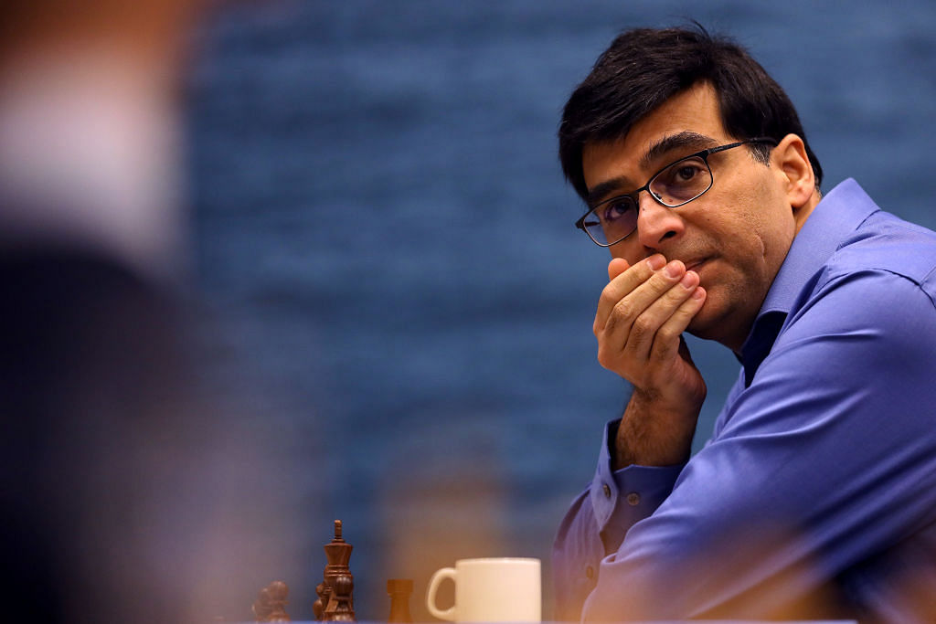 Former world champion Viswanathan Anand (in pic) and Maxime Vachier-Lagrave played out a 60-move draw while the game between world rapid champion Koneru Humpy and Anna Muzychuk too ended in a stalemate to end the match on 2-2 draw.