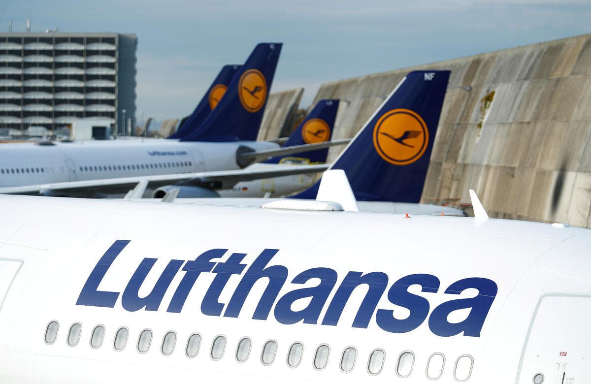  Lufthansa airplanes (Reuters Photo)