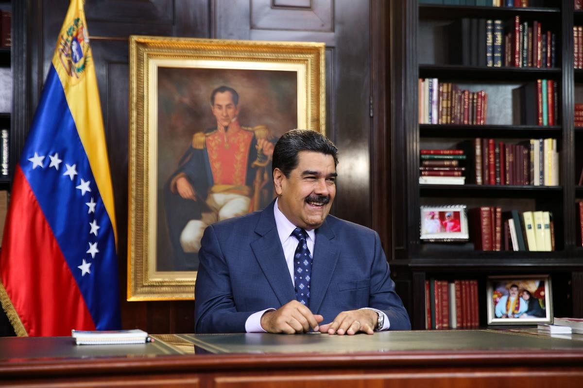 Venezuela's President Nicolas Maduro. (Photo by Marcelo GARCIA / Venezuelan Presidency / AFP)