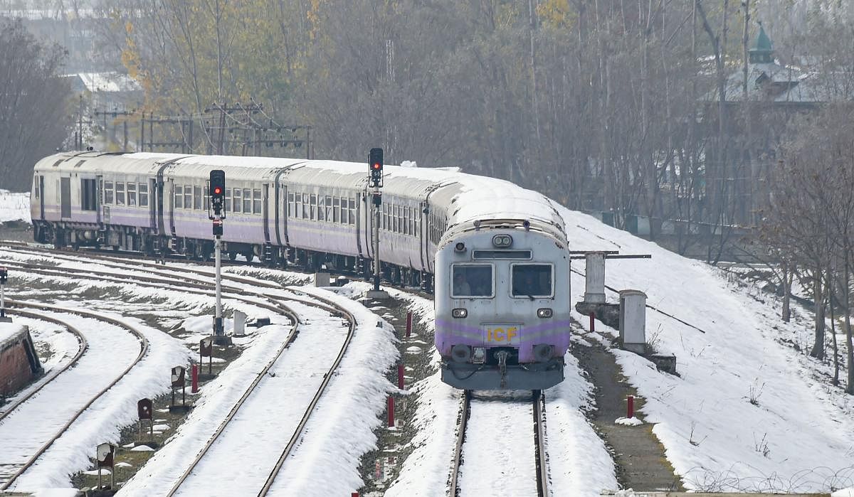 Train services from Banihal to Baramulla and vice-versa will remain suspended till March 31. File photo